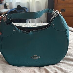 Coach Turquoise Leather Hobo Bag